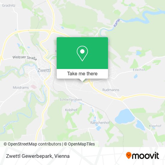 Zwettl Gewerbepark map