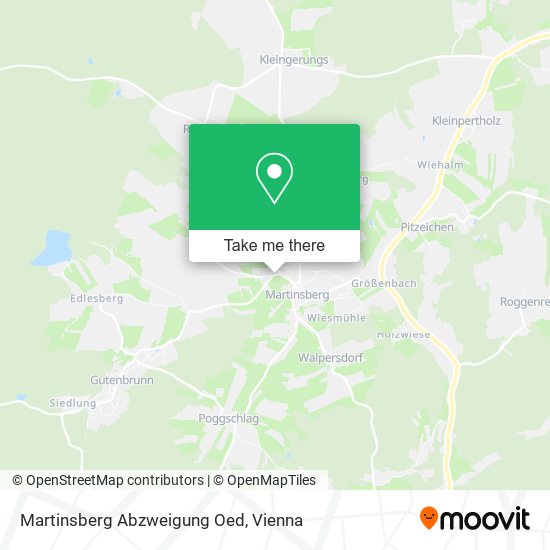 Martinsberg Abzweigung Oed map