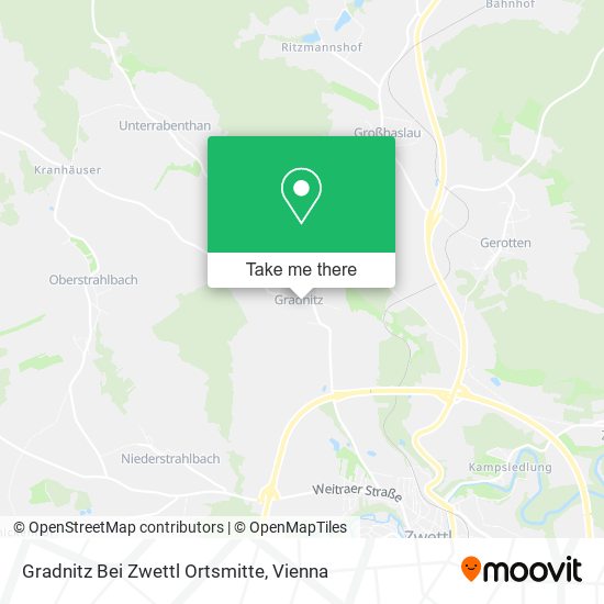 Gradnitz Bei Zwettl Ortsmitte map