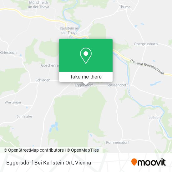Eggersdorf Bei Karlstein Ort map