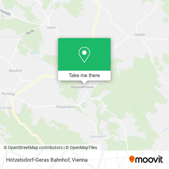Hötzelsdorf-Geras Bahnhof map