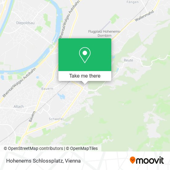Hohenems Schlossplatz map