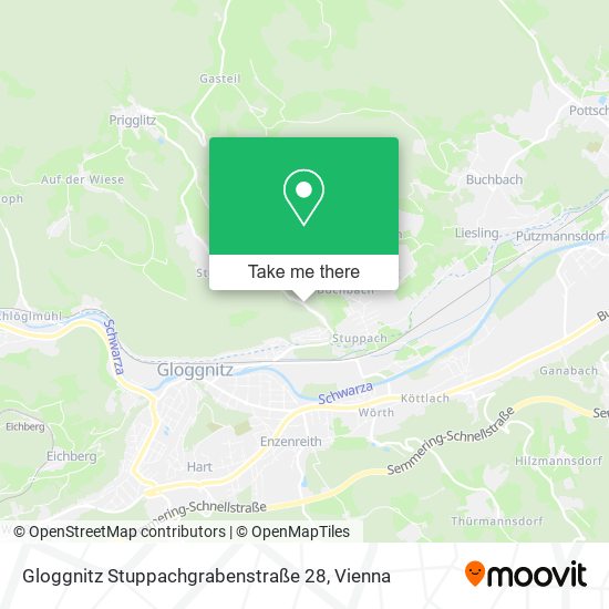 Gloggnitz Stuppachgrabenstraße 28 map