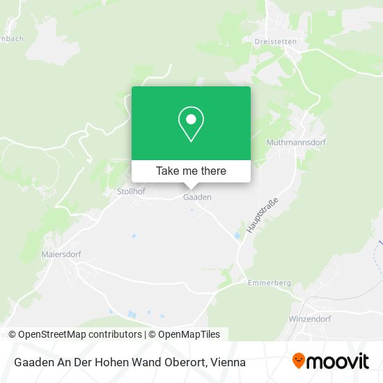 Gaaden An Der Hohen Wand Oberort map