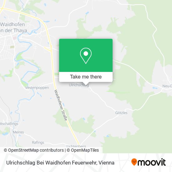 Ulrichschlag Bei Waidhofen Feuerwehr map