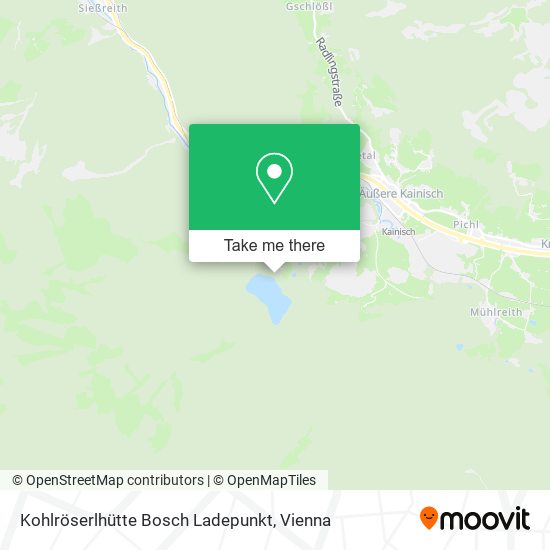 Kohlröserlhütte Bosch Ladepunkt map