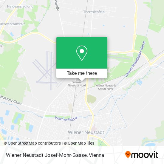 Wiener Neustadt Josef-Mohr-Gasse map
