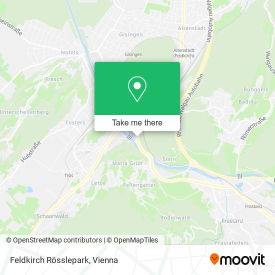 Feldkirch Rösslepark map