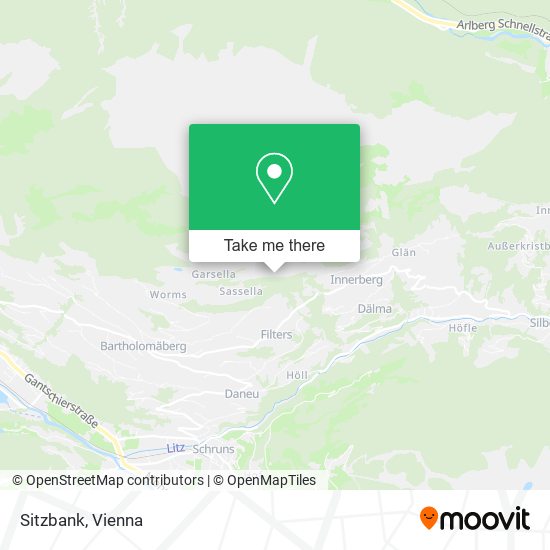 Sitzbank map