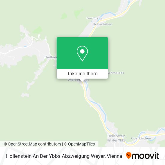 Hollenstein An Der Ybbs Abzweigung Weyer map