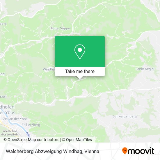 Walcherberg Abzweigung Windhag map