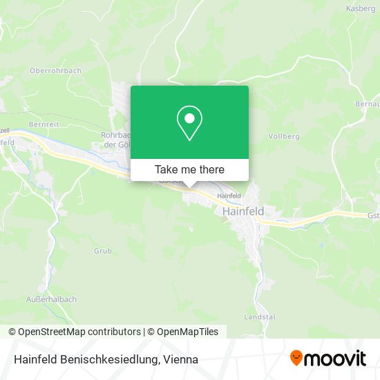 Hainfeld Benischkesiedlung map