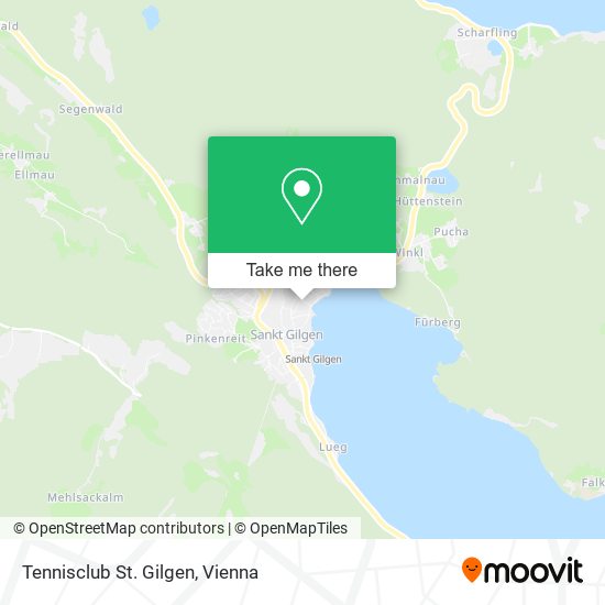 Tennisclub St. Gilgen map