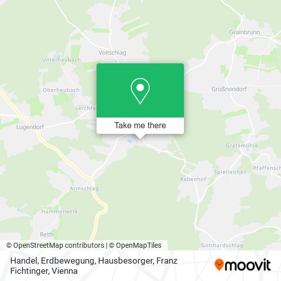 Handel, Erdbewegung, Hausbesorger, Franz Fichtinger map