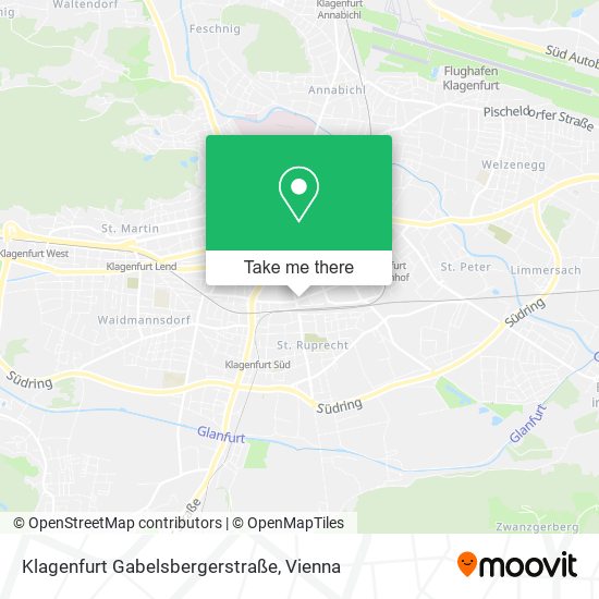 Klagenfurt Gabelsbergerstraße map