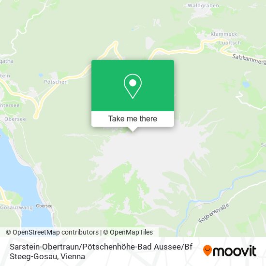 Sarstein-Obertraun / Pötschenhöhe-Bad Aussee / Bf Steeg-Gosau map