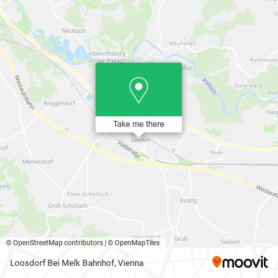 Loosdorf Bei Melk Bahnhof map