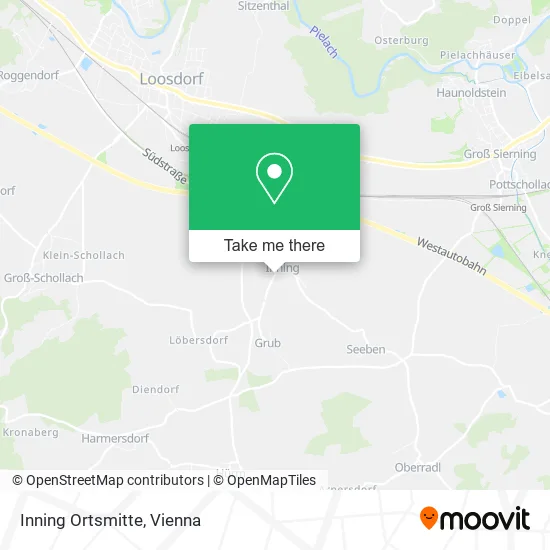 Inning Ortsmitte map