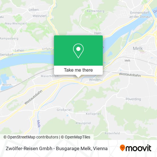 Zwölfer-Reisen Gmbh - Busgarage Melk map