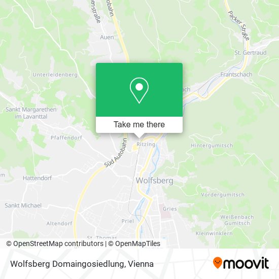 Wolfsberg Domaingosiedlung map