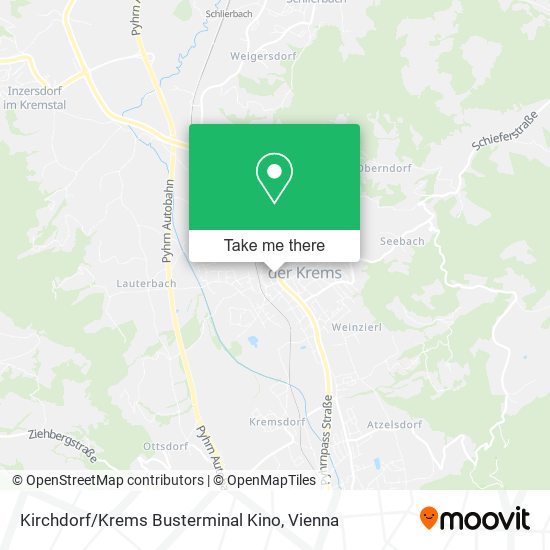 Kirchdorf / Krems Busterminal Kino map