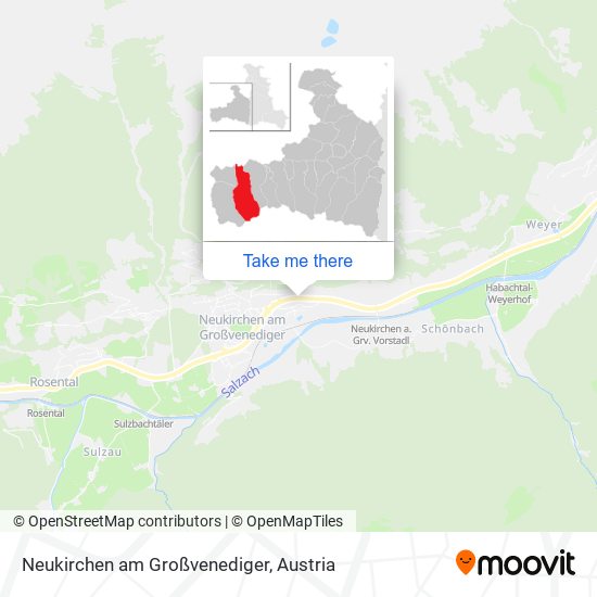 Neukirchen am Großvenediger map