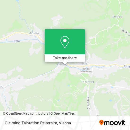 Gleiming Talstation Reiteralm map
