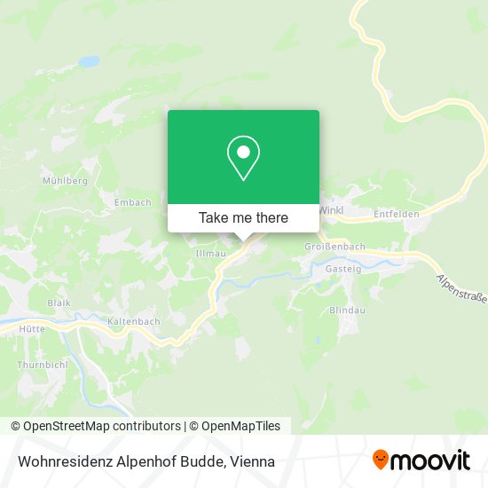 Wohnresidenz Alpenhof Budde map