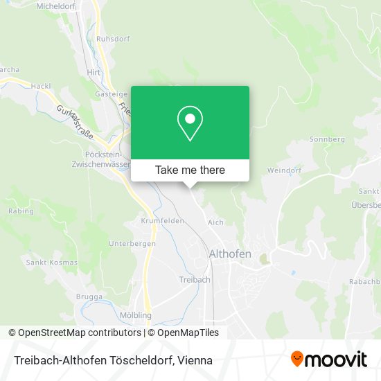 Treibach-Althofen Töscheldorf map