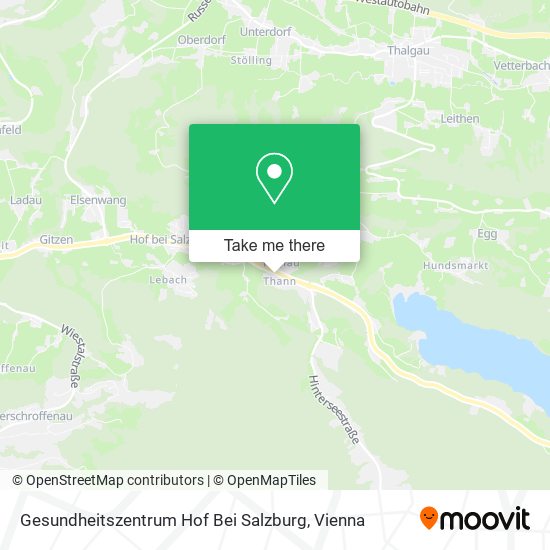 Gesundheitszentrum Hof Bei Salzburg map