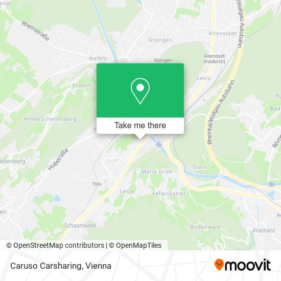 Caruso Carsharing map