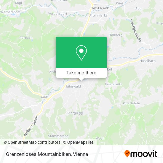 Grenzenloses Mountainbiken map