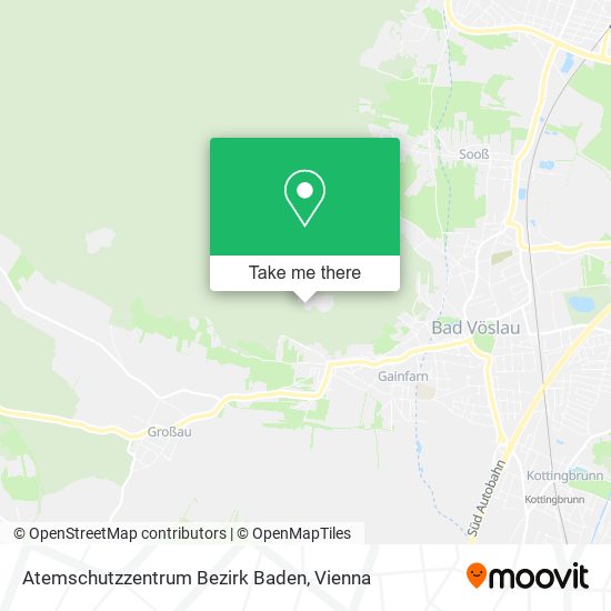 Atemschutzzentrum Bezirk Baden map