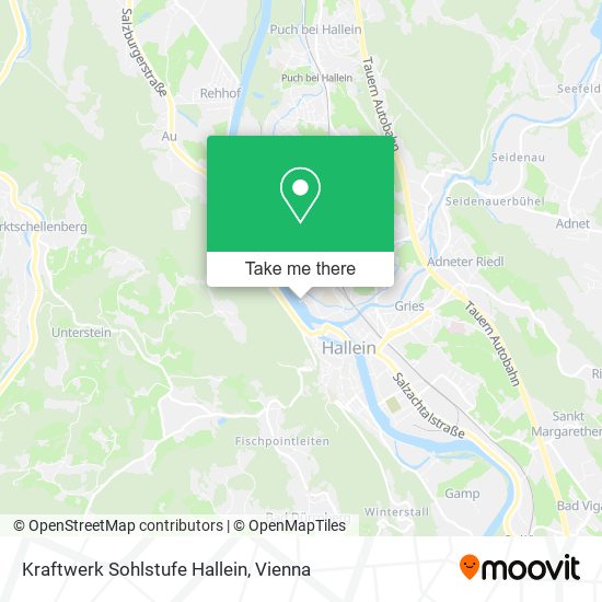 Kraftwerk Sohlstufe Hallein map