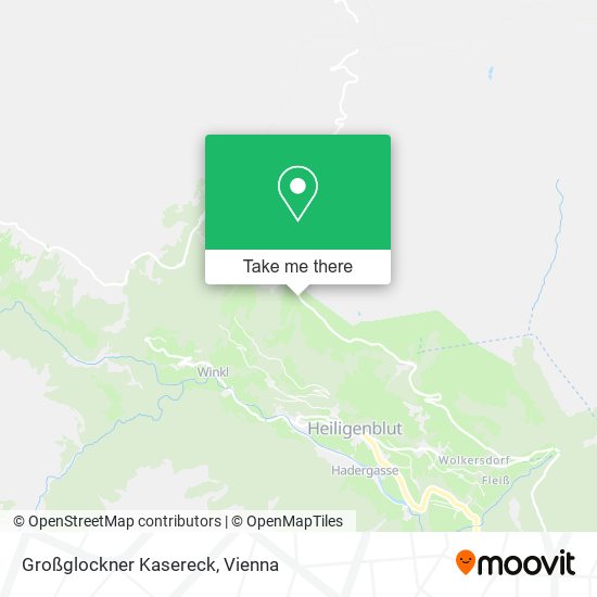 Großglockner Kasereck map