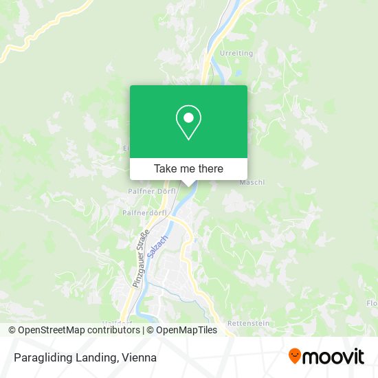 Paragliding Landing map