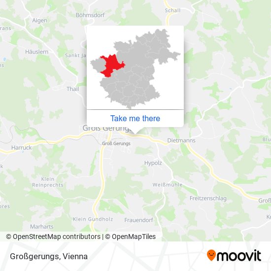 Großgerungs map