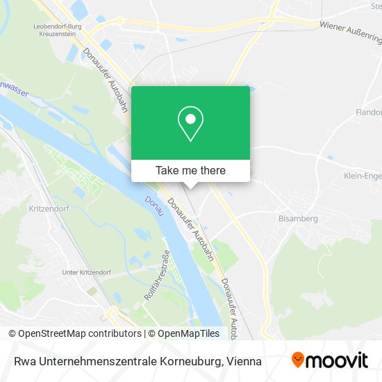 Rwa Unternehmenszentrale Korneuburg map