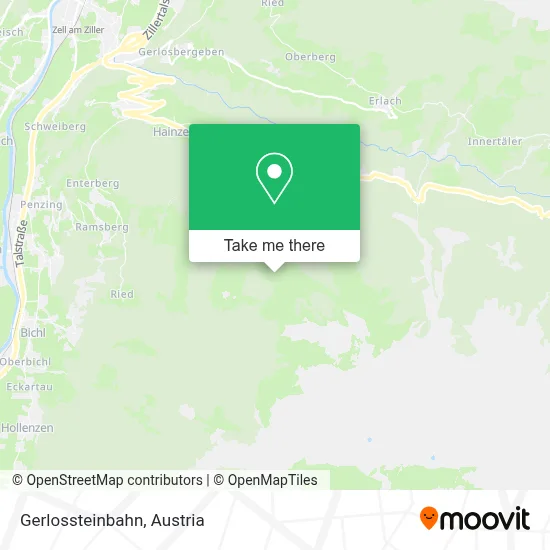 Gerlossteinbahn map