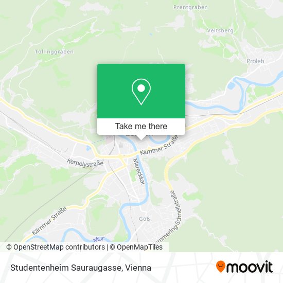 Studentenheim Sauraugasse map