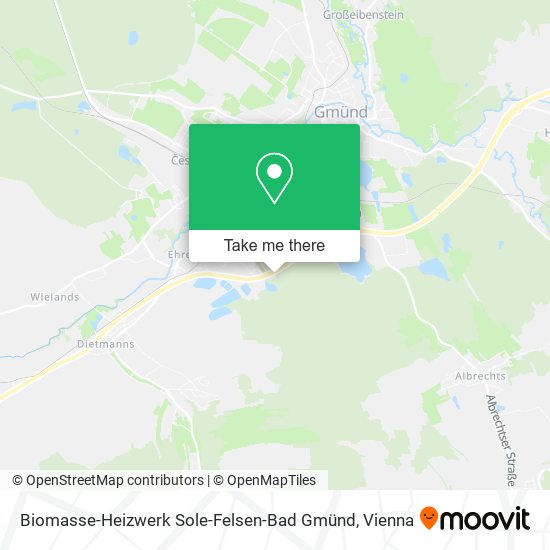 Biomasse-Heizwerk Sole-Felsen-Bad Gmünd map