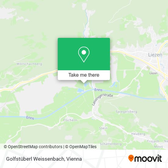 Golfstüberl Weissenbach map