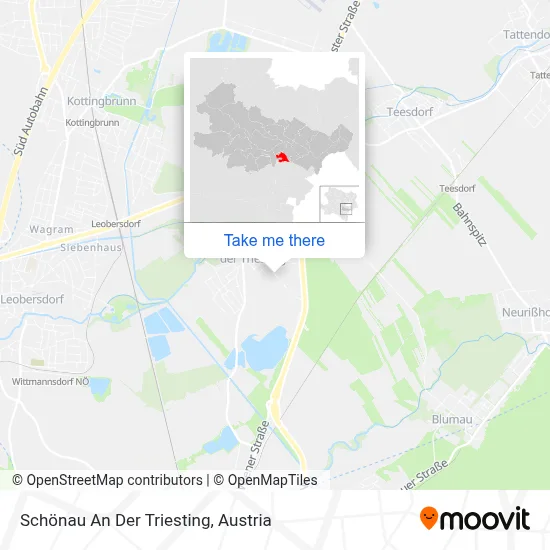 Schönau An Der Triesting map