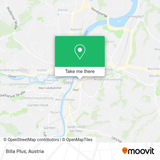 Billa Plus map