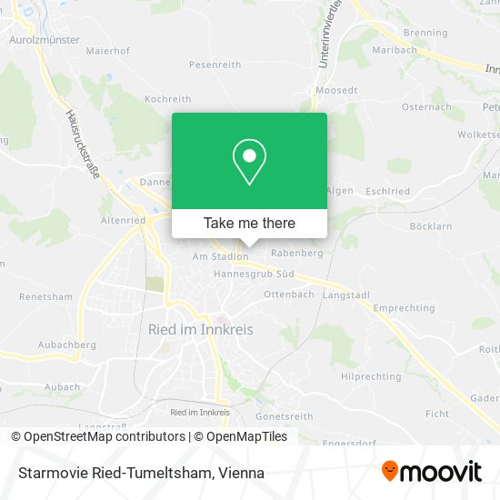 Starmovie Ried-Tumeltsham map