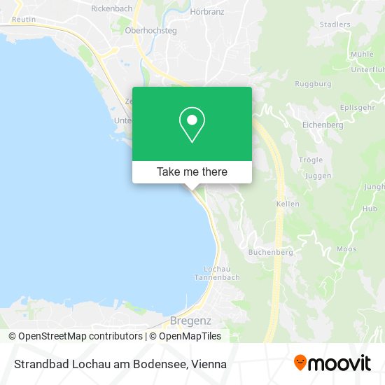 Strandbad Lochau am Bodensee map