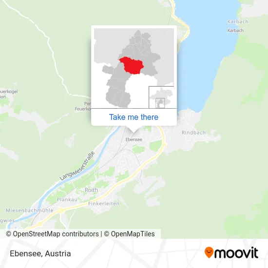 Ebensee map