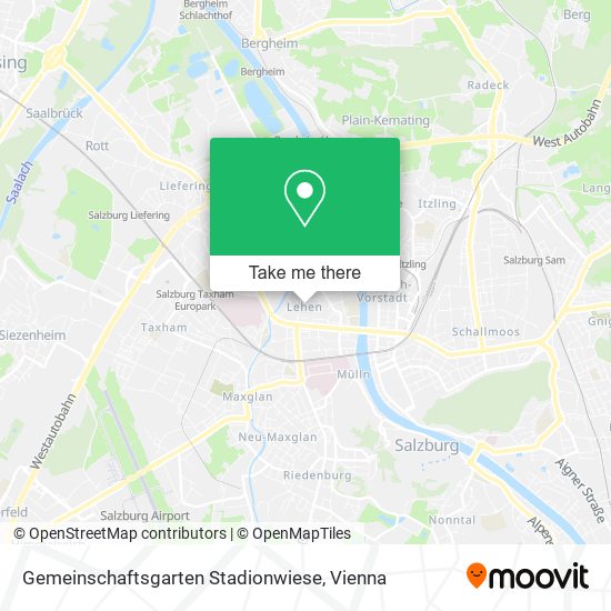 Gemeinschaftsgarten Stadionwiese map