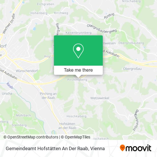 Gemeindeamt Hofstätten An Der Raab map