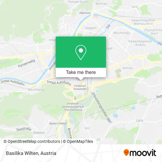 Basilika Wilten map